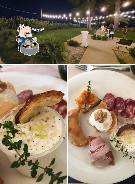 La cibo e interni del ristorante