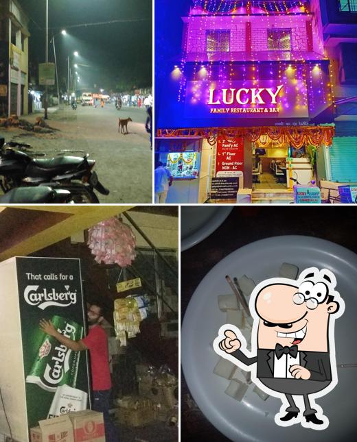 The exterior of LUCKY RESTAURANT AND BAR