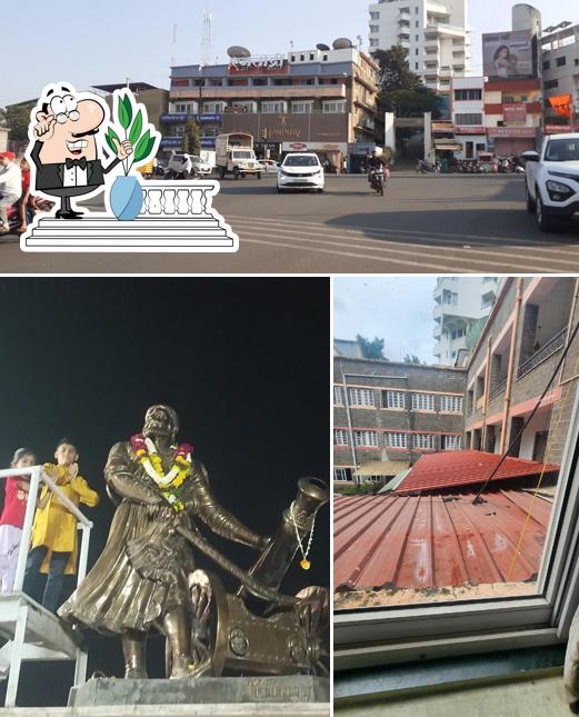 Check out how Rajathadri hotel looks outside