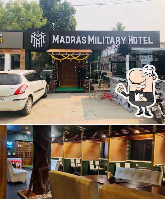 The exterior of Madras Military Hotel