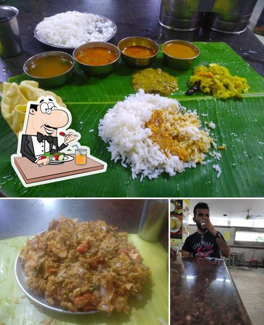 The photo of food and bar counter at Madurai Arulanandam