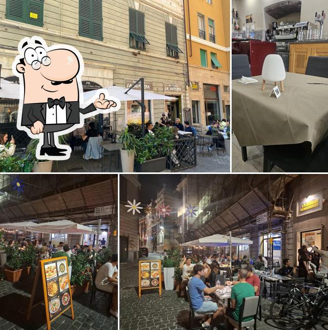 Gli interni di Pizzeria La Superba