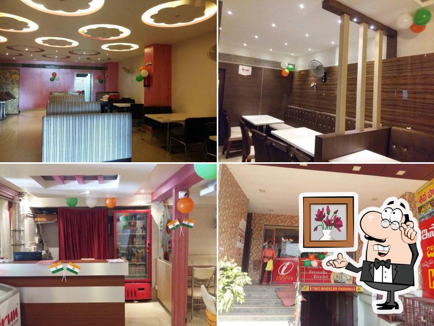 Take a seat at one of the tables at Ismail Biryani & Shawarma