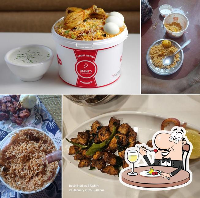 Food at Mani's Dum Biryani