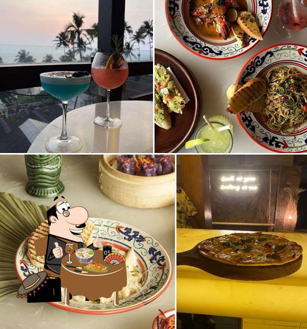 Food at Slique beach club Goa