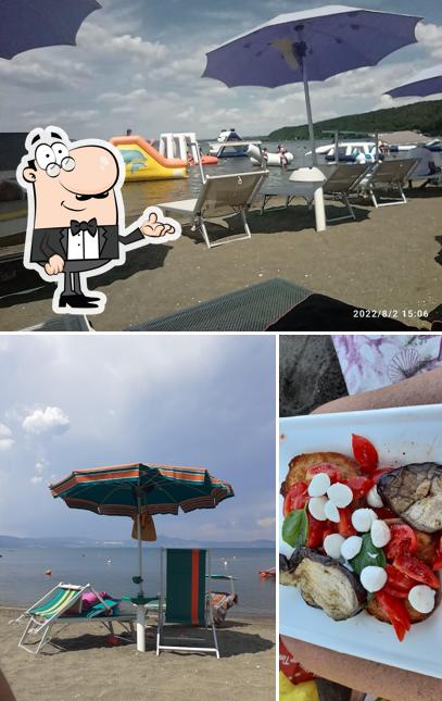 La interni e cibo del ristorante