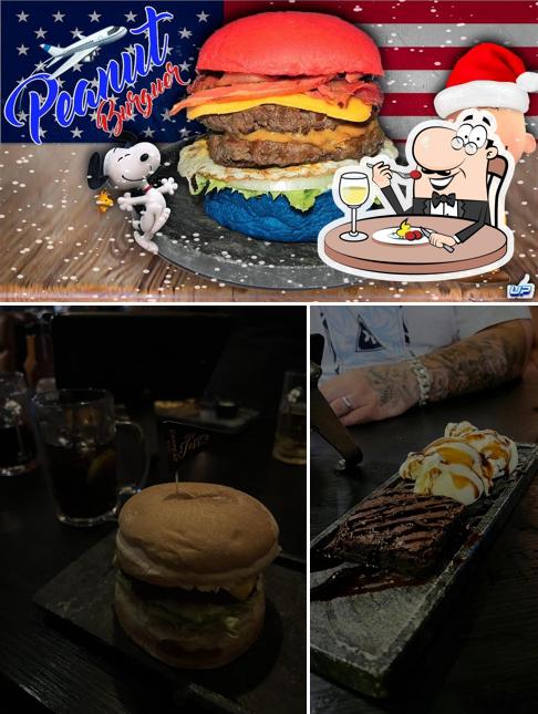 Platos en Big Jeffs Burger
