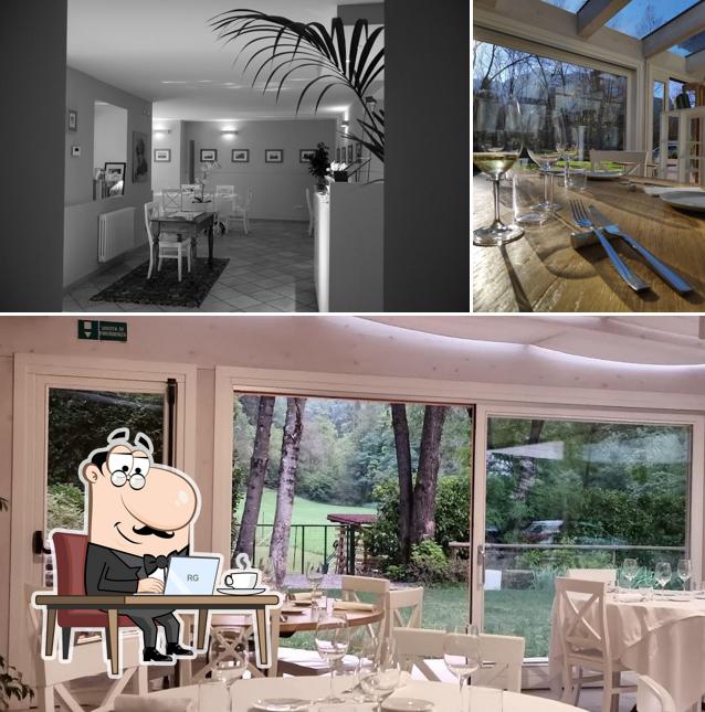 Gli interni di Osteria Selva