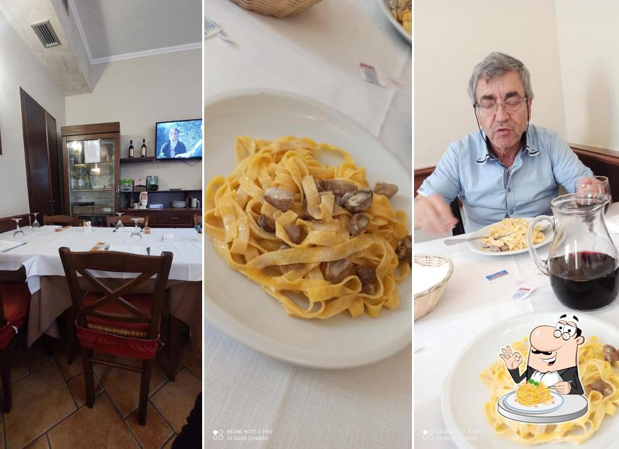 Spaghetti alla carbonara al Pizzeria Trattoria Il Giardino