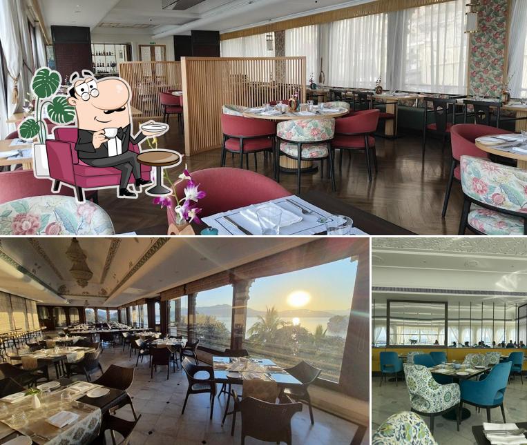 The Sunset Terrace, Fateh Prakash Palace is distinguished by interior and exterior