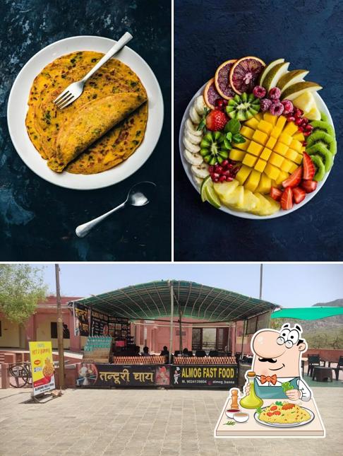 The image of food and interior at Almog Cafe