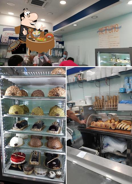 Questa è la foto che mostra la cibo e interni di Bar Gelateria Nettuno