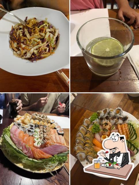Platos en Tokai Sushi Paraty