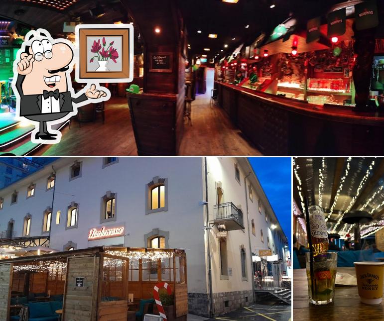 La interni e cibo del ristorante