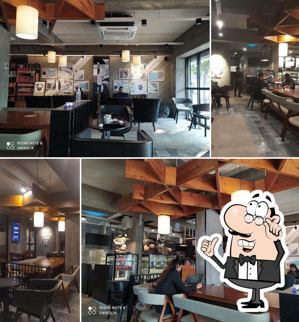 The interior of Café Coffee Day