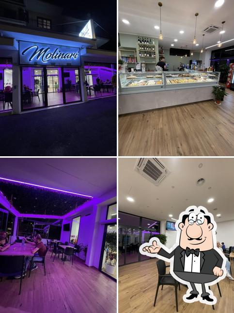 Dai un'occhiata agli interni di Molinari bistrot