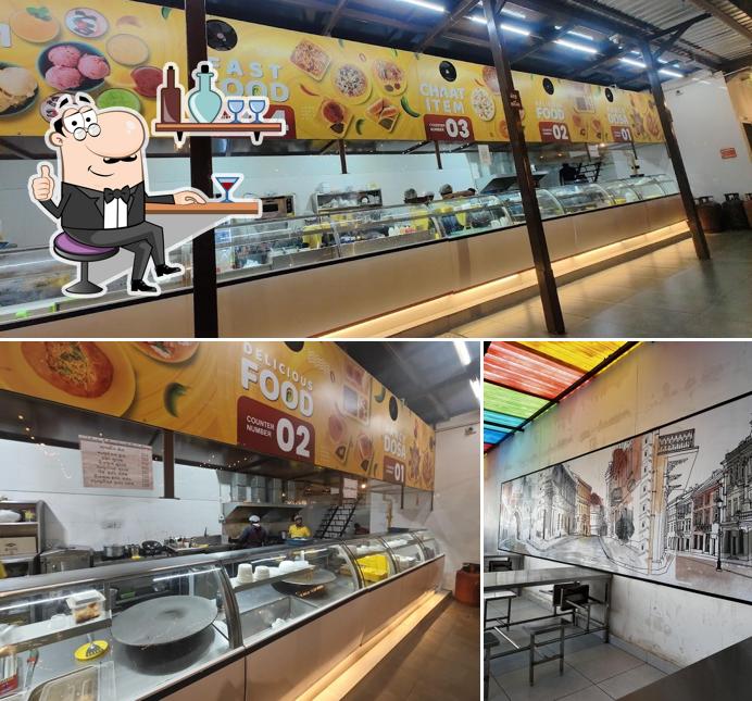 The interior of Sahajanand food zone