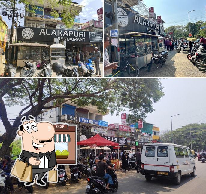 Enjoy the view at the outside area of Alakapuri Restaurant