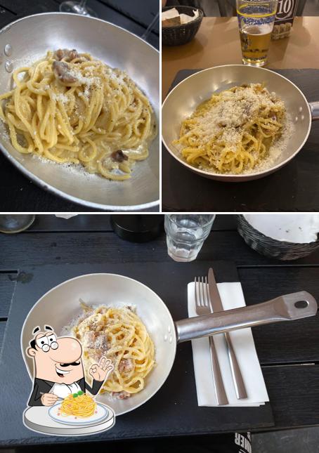 Spaghetti alla carbonara al Cibus - Hostaria Romana