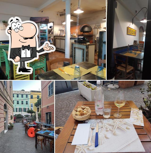 Gli interni di Pizzeria Basso Sera