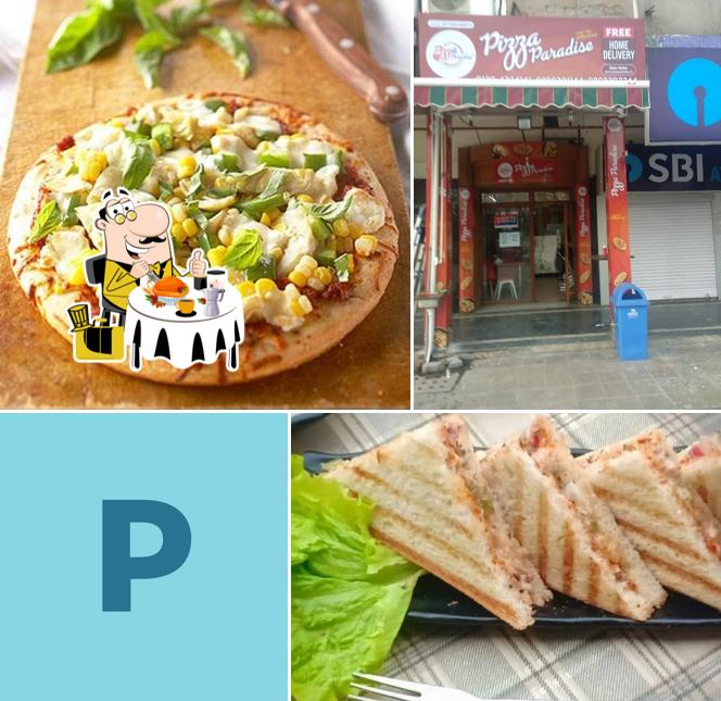 Food at Pizza Paradise