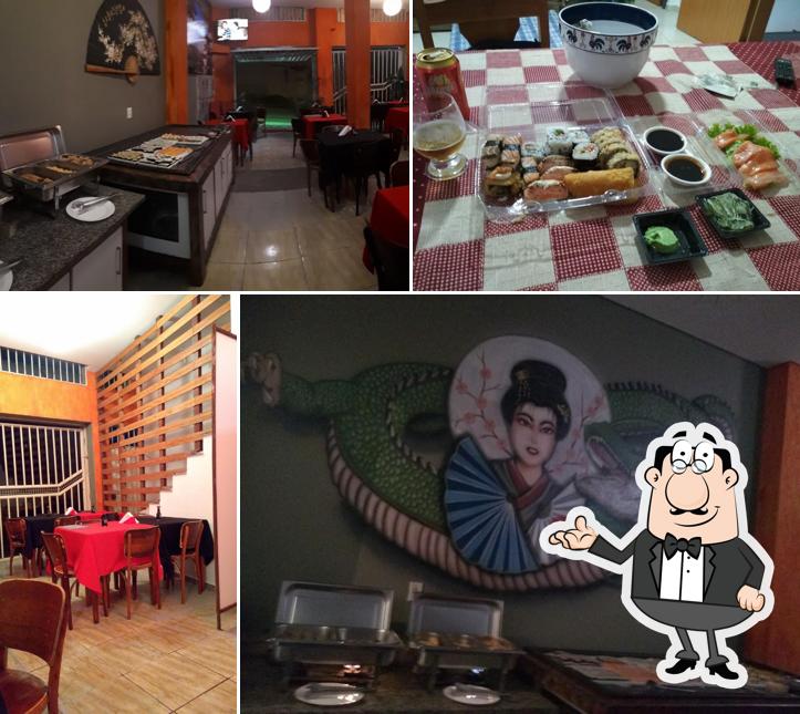 O interior do Eby Sushi