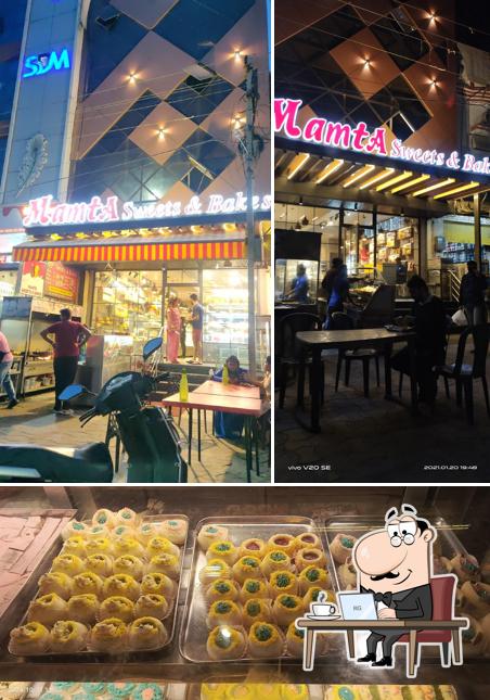 The picture of Mamta sweets’s interior and food