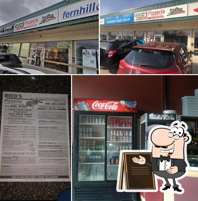 L'extérieur de Rico's Pizzeria
