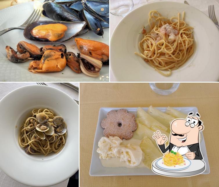 Spaghetti alla carbonara al Ristorante Bagni Marisa
