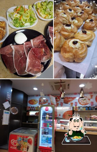 Dai un’occhiata alla immagine che raffigura la cibo e interni di Sarni Ristorazione - Centro Commerciale Il Molino - Pescara (PE)