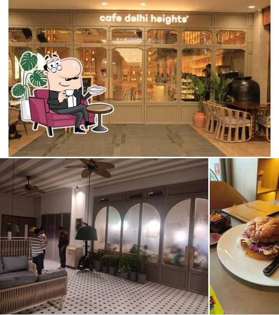 The interior of Cafe Delhi Heights
