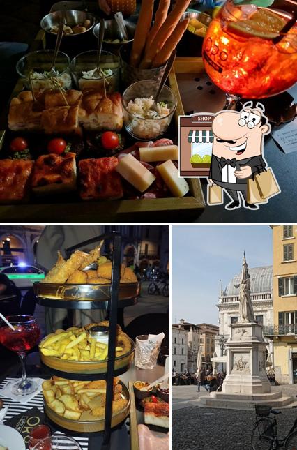 La foto della esterno e cibo di Oro Brescia
