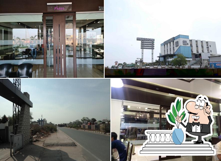 You can get some fresh air outside Hotel Milestone