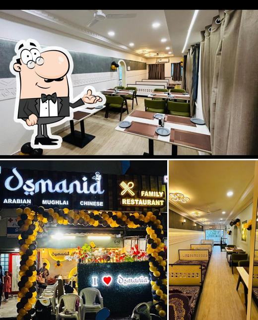 The interior of Osmania Family Restaurant