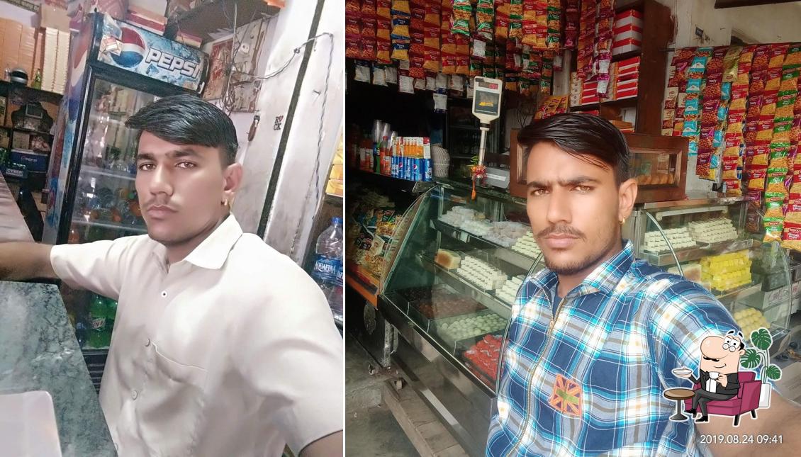 The interior of Jodhpur Misthan Bhandar,baroda Meo