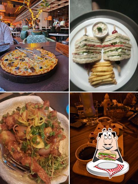 Club sandwich at Downtown Luka