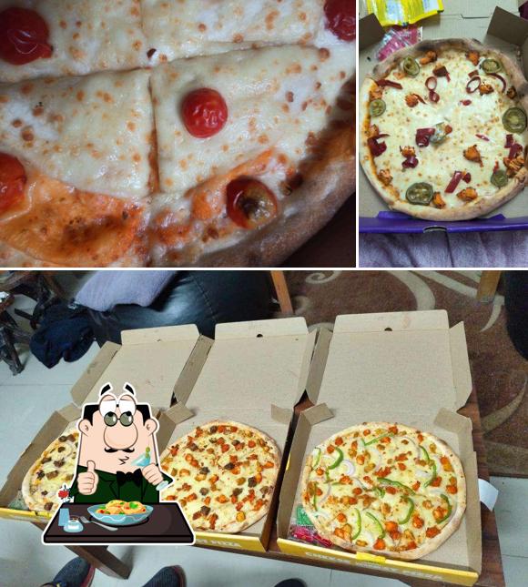 Food at Crusto's - Cheese Burst Pizza By Olio