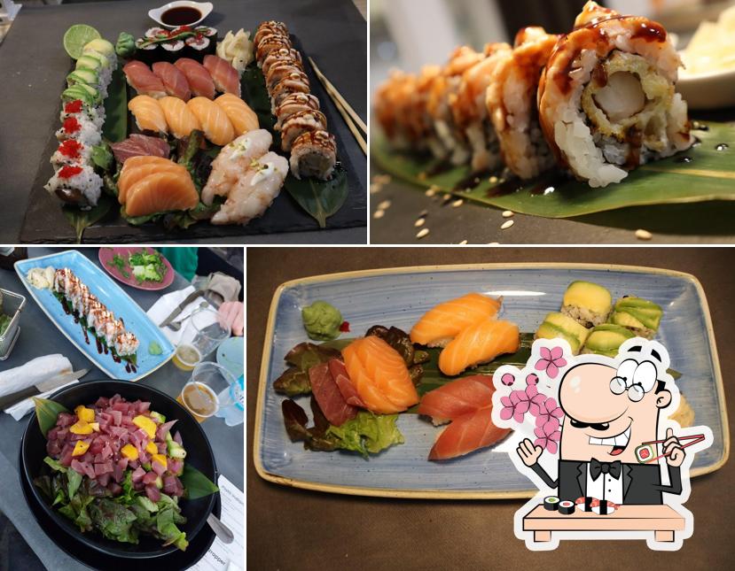 Prenditi le diverse opzioni di sushi