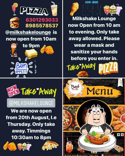 Food at Milk shake lounge