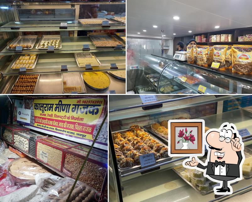 Take a seat at one of the tables at Bhagat Mishthan Bhandar