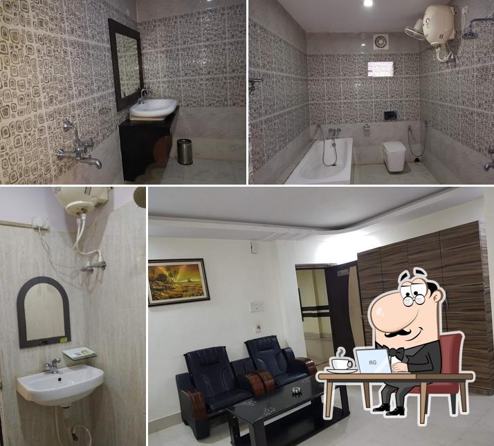 The interior of Hotel Suvidha Residency