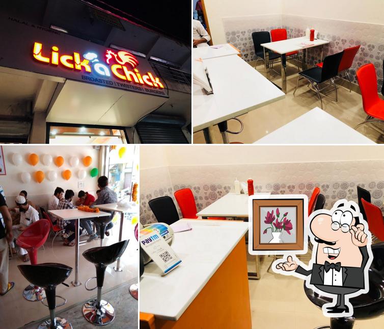The interior of LickaChick Restaurant