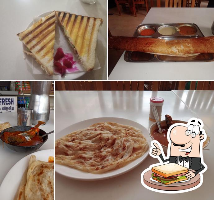 Grilled cheese sandwich at ALMAS Canteen