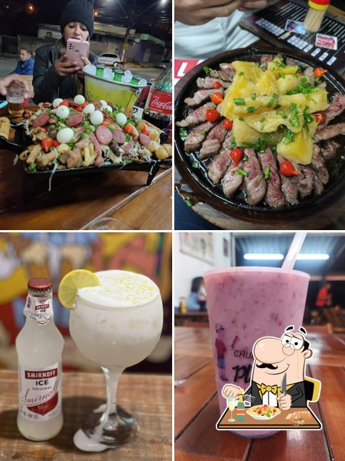 Comida em Churrasquinho Do Plastico