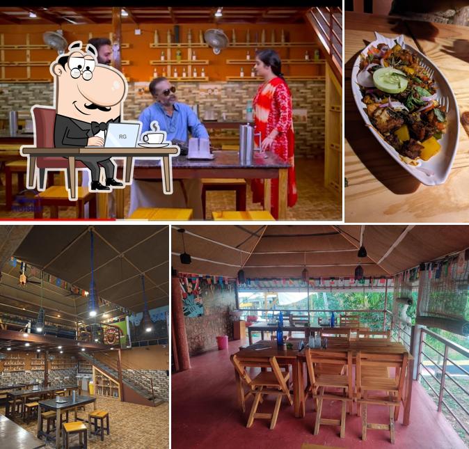 The interior of Devadar restaurant