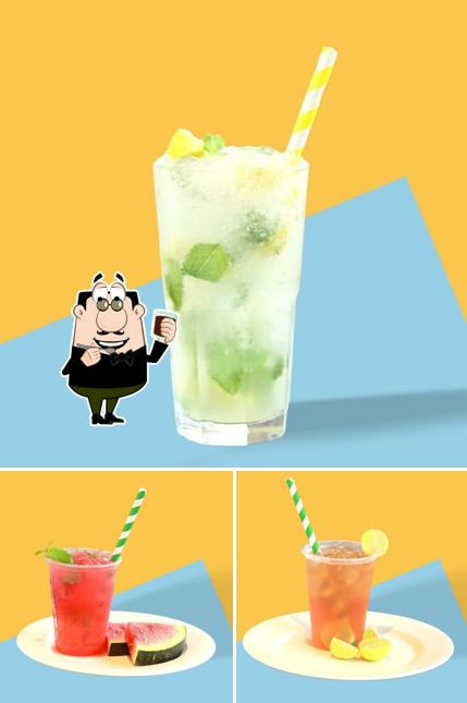 Enjoy a beverage at SQWER PIZZA