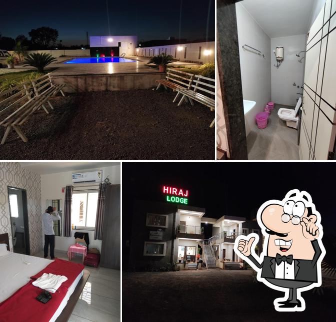 Take a seat at one of the tables at Rajadhiraj Hotel