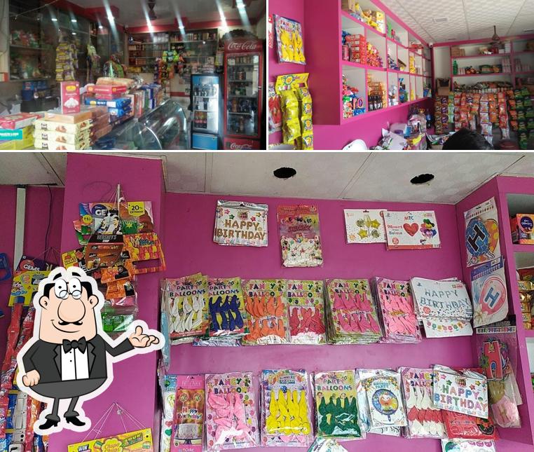 The interior of Girraj ice cream. Bakery
