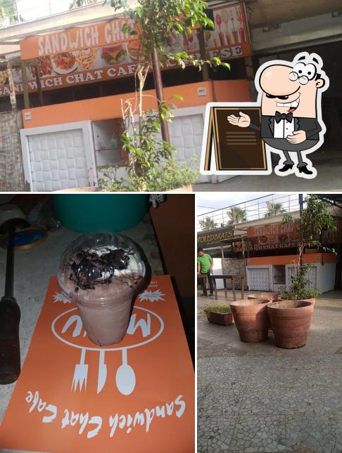 The image of exterior and beverage at Sandwich Chat Cafe