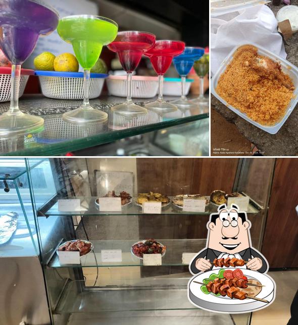 Among different things one can find food and drink at Charcoal Kitchen